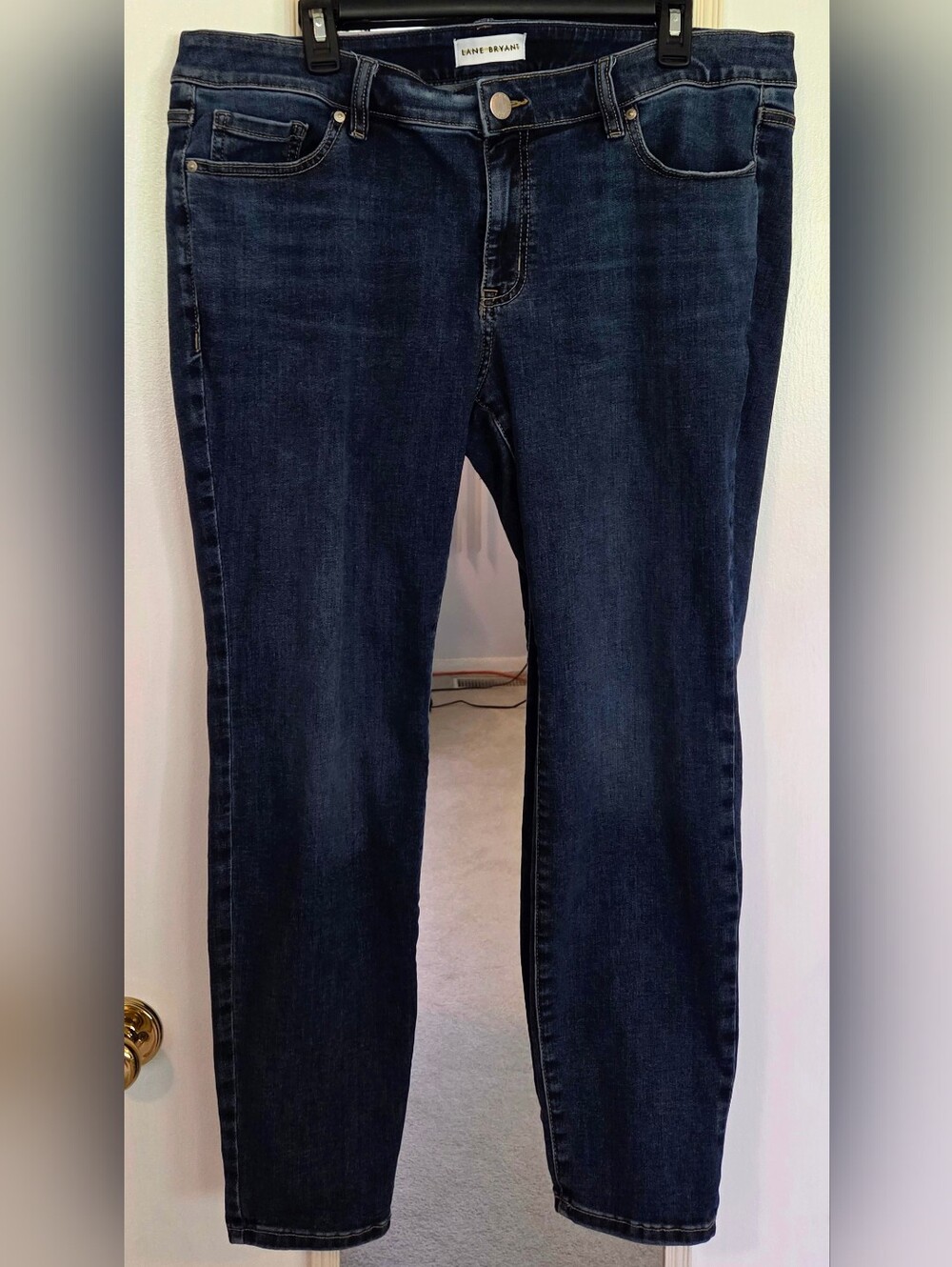 Lane Bryant Deluxe Fit Low Rise Straight Jeans Dark Wash Women's Plus Size 20